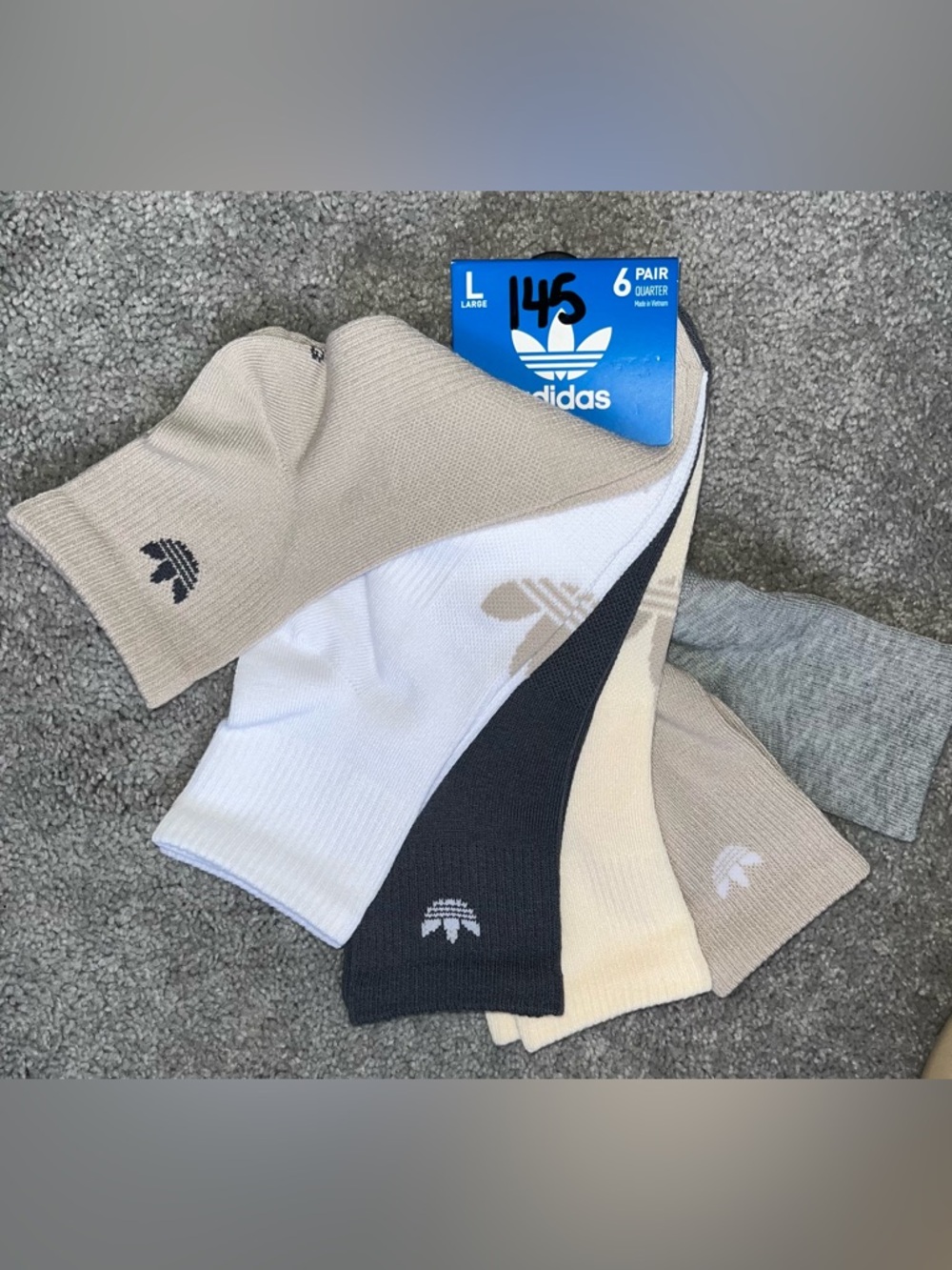 NWT ADIDAS Women’s Crew Socks L